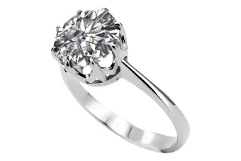 Cubic Zirconia 925 Silver Ring Vintage VRC157s štýl